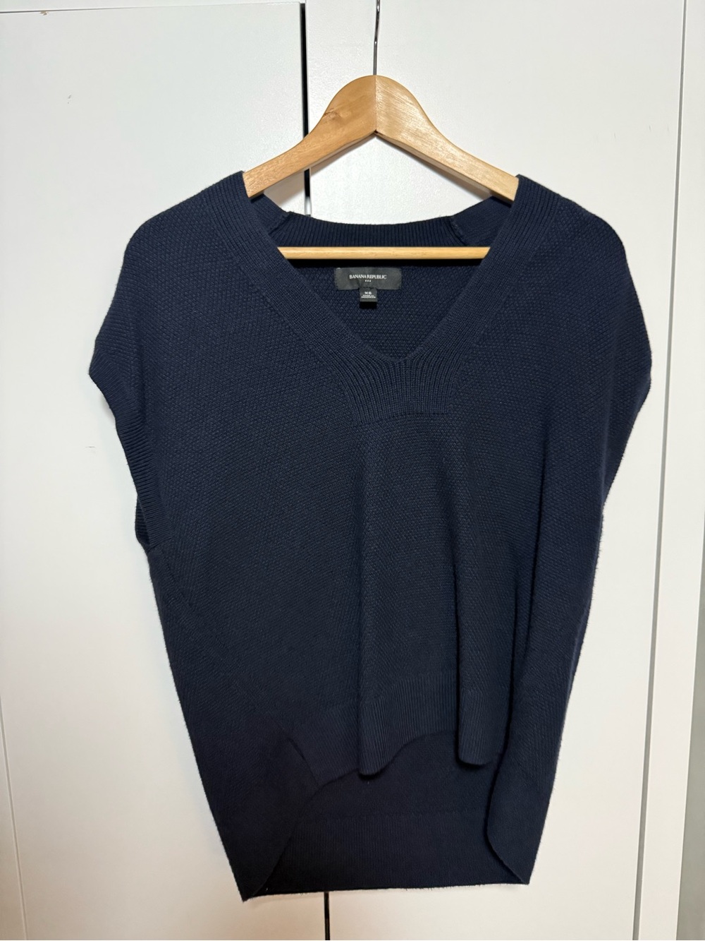 Banana Republic Dark Navy V-Neck Sweater Vest